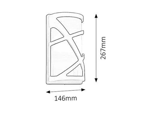 Záhradné svietidlo Rabalux 8766 1x40W E27 230V IP54